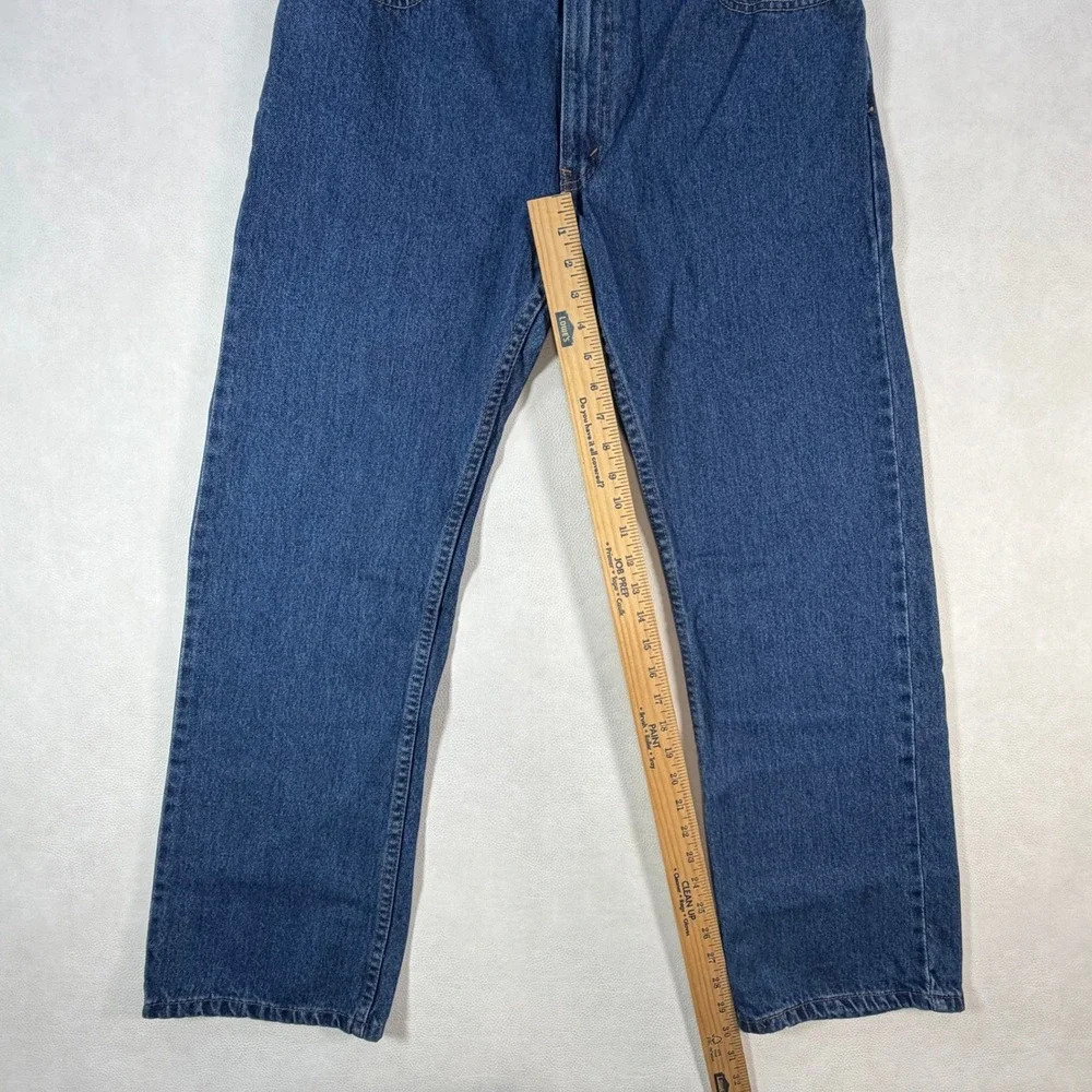 Y2K Levis‎ 505 Straight Fit Mens 32x30 Blue Denim Jeans Medium Wash Zip Fly